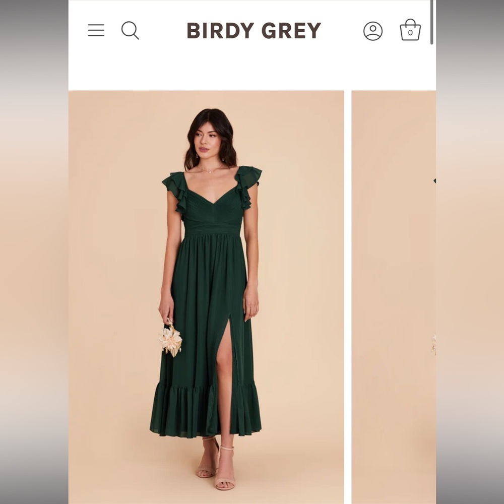 Emerald Chiffon Dress